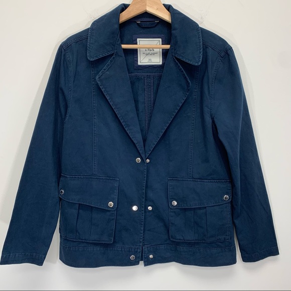 Abercrombie & Fitch Other - ABERCROMBIE & FITCH Navy Utility Khaki Jacket XS